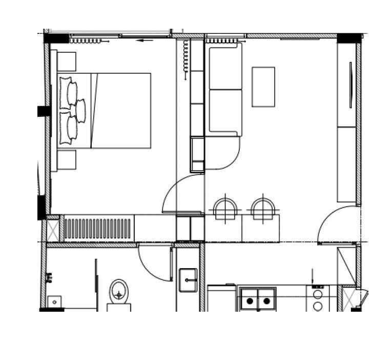 Serviced Apartment - 1 Bedroom